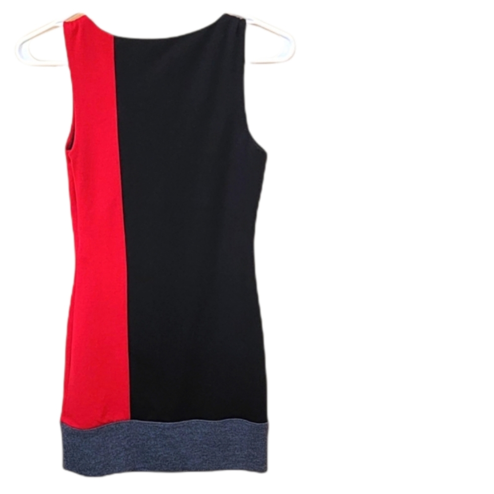 FOREVER 21 Midi Dress Black and Red